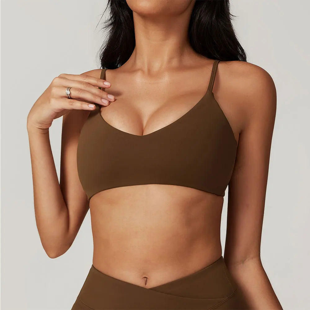 Top Esportivo Feminino Fit Diamond | Backless Shockproof | Yoga & Academia