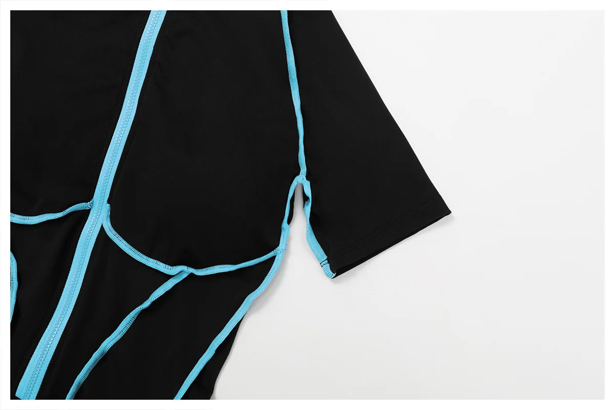 Macacão Fitness Feminino Manga Curta com Zíper – Push Up One Piece | Fit Diamond