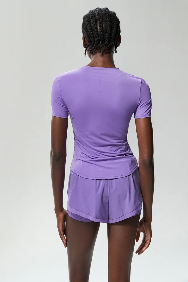 Conjunto Fitness Blusa e Short Feminino 2 Peças Fit Diamond – Summer Shorts + Blusa em Lycra