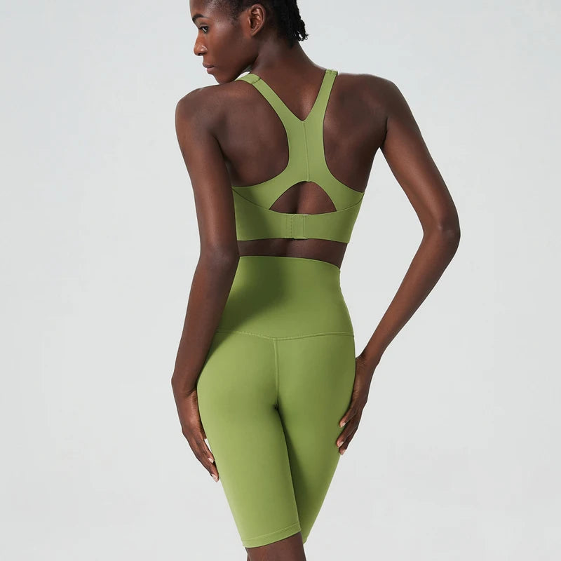 Conjunto Fitness Feminino 2 Peças Fit Diamond – Summer Shorts + Top Stretch