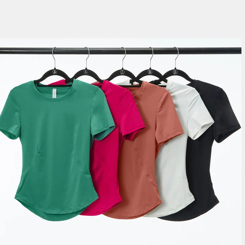 Conjunto Fitness Feminino Short e Blusa Fit Diamond – Summer Slim Fit Manga Curta