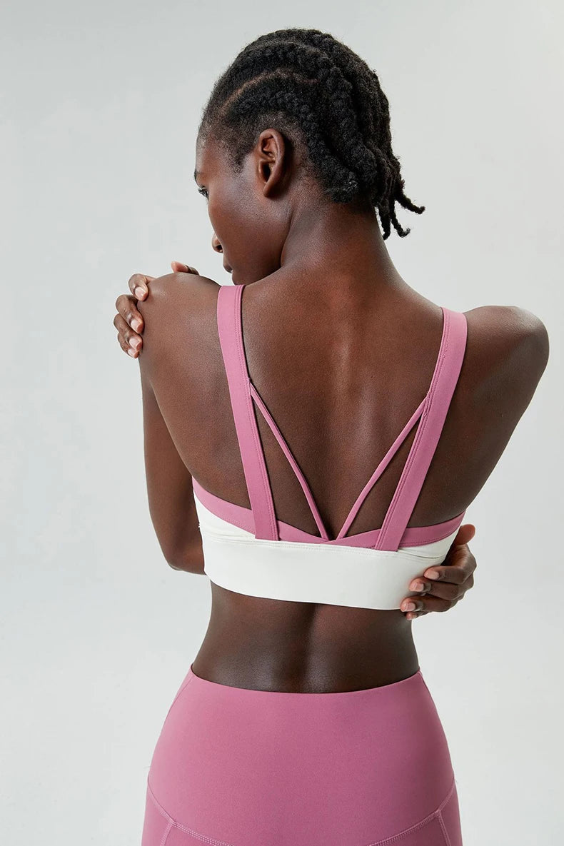 Top Esportivo Feminino Alta Sustentação  Fit Diamond – Buttery Soft Sexy Back