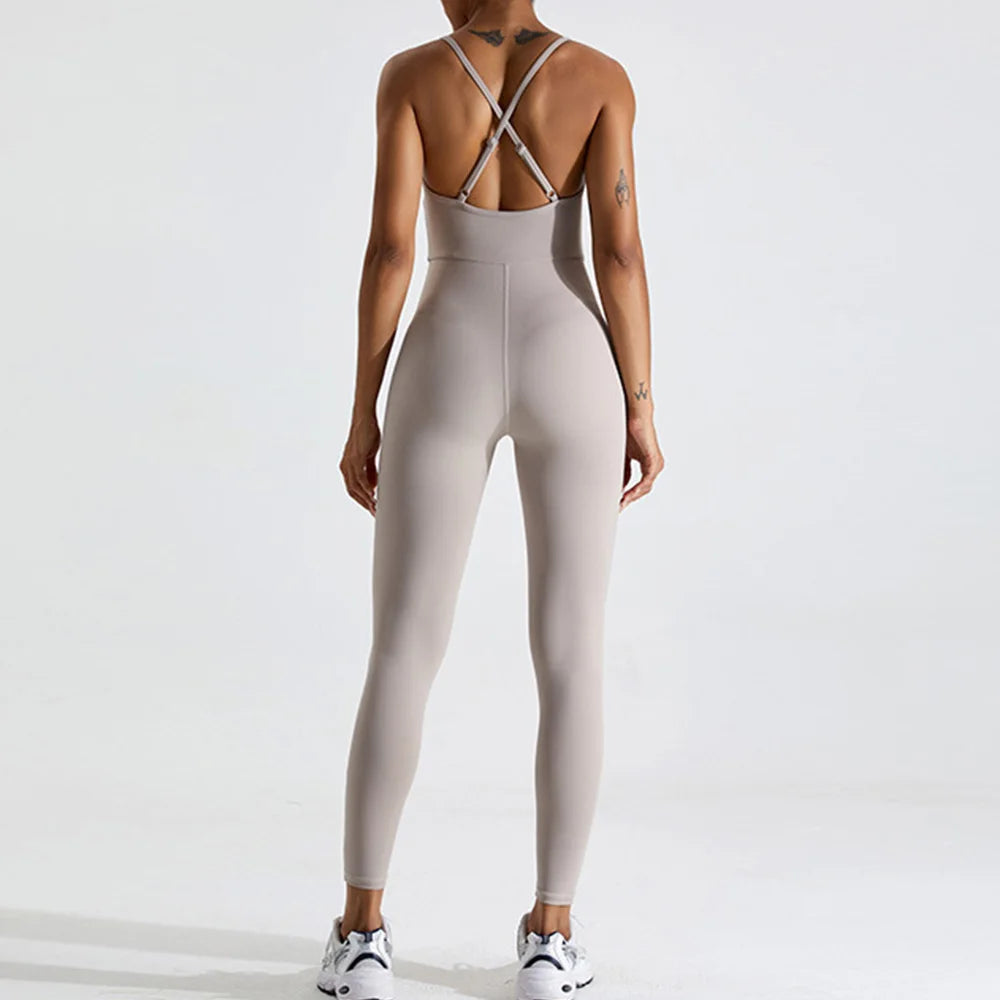 Macacão Fitness Feminino Seamless Sem Manga – Push Up One Piece | Fit Diamond