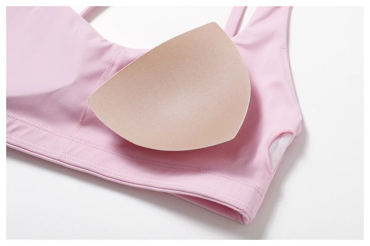 Top Alças Largas Fit Diamond | Sexy Push Up, Respirável e Conforto Total